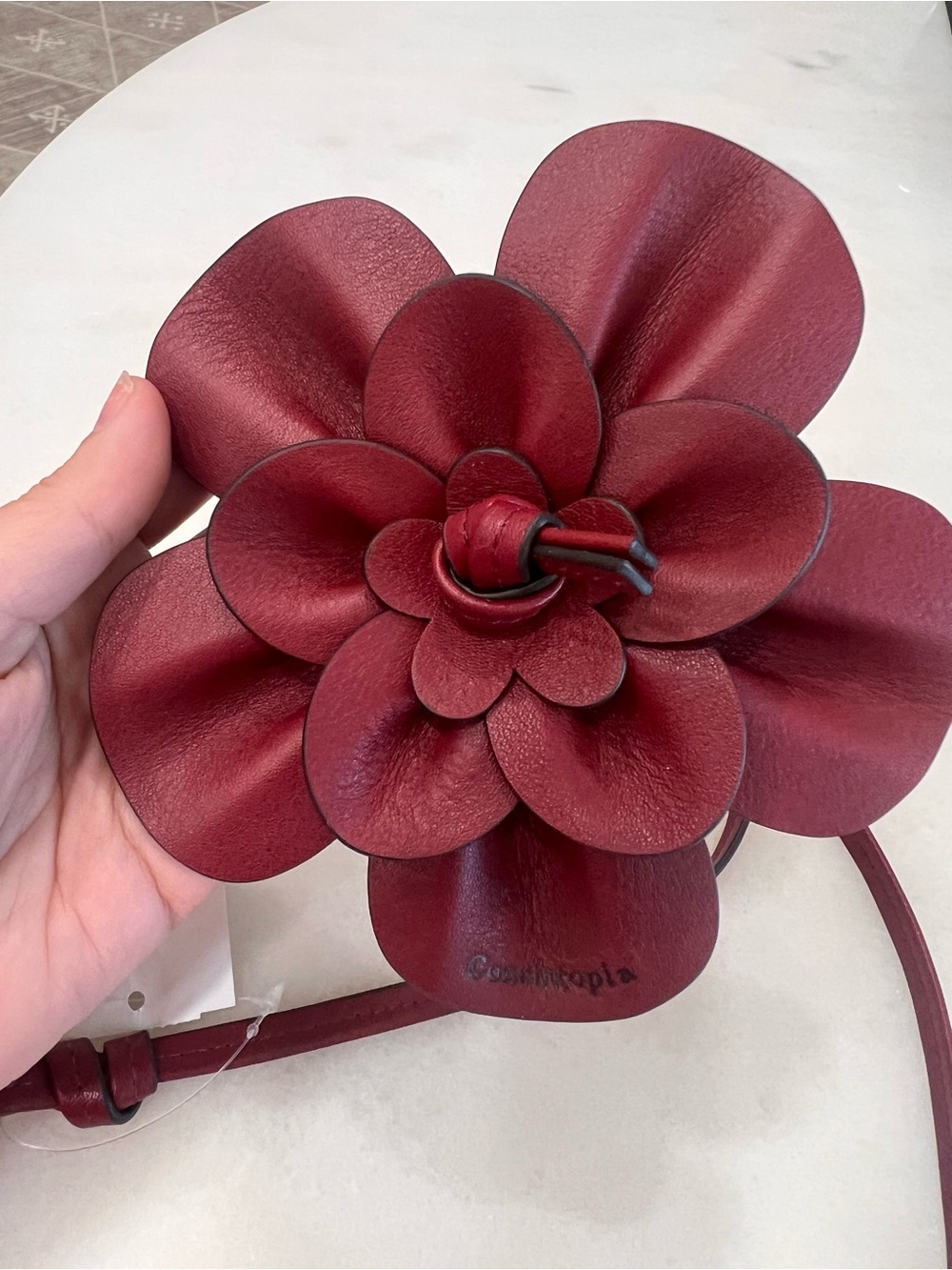 Coach (Coachtopia) Rose Bag Charm in red